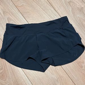 Lululemon navy speed up shorts